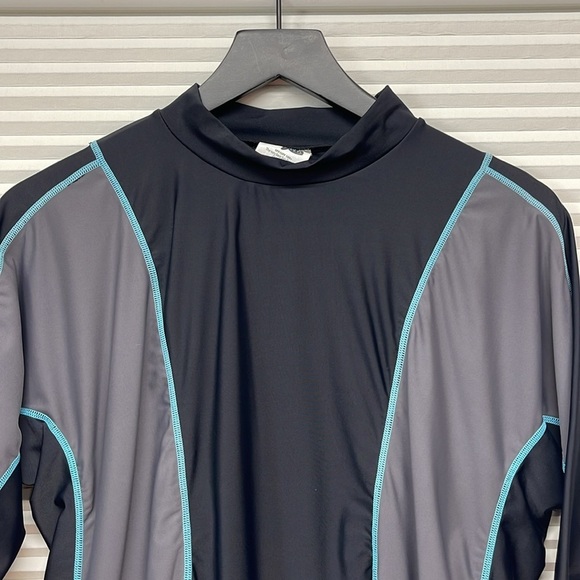 Radicool Australia Skins Black Rash Guard UPF 100 Sun Protection Beach Shirt - Picture 4 of 8